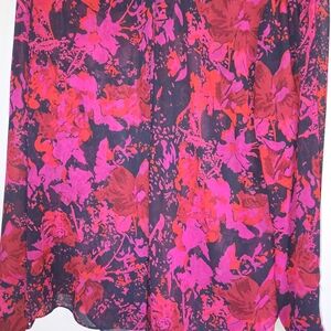 Chico's Vibrant Pink and Red Top